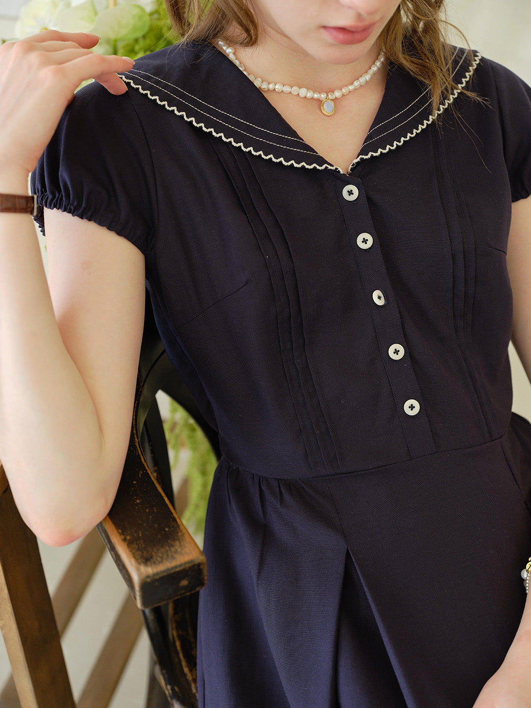 Harper V-Neck Linen Dress