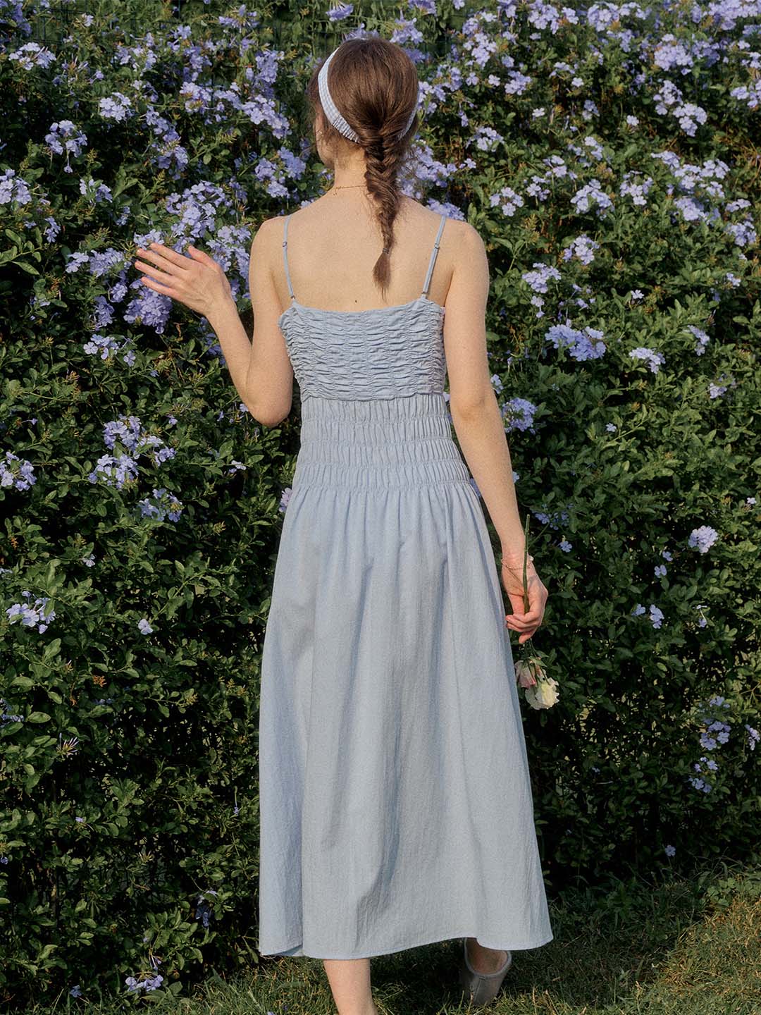 【Final Sale】Avayah Bow Smocked Slip Dress