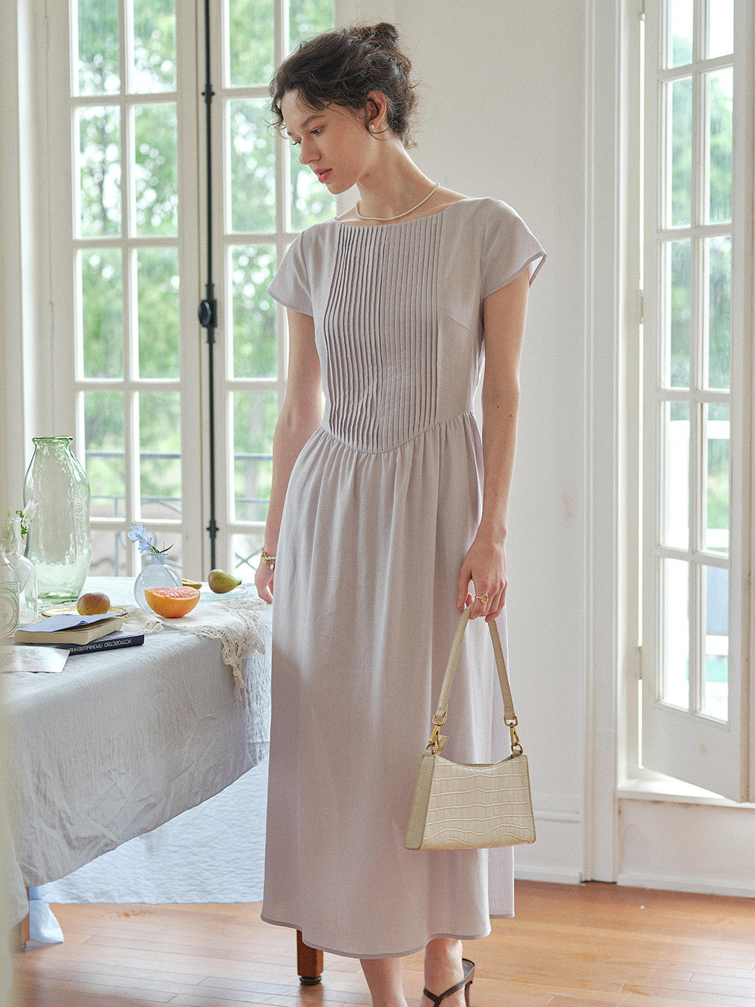 Zariah Round Neck Simple Dress