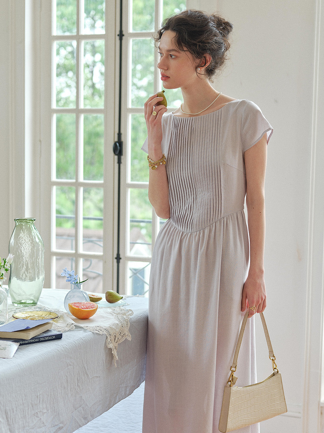 Zariah Round Neck Simple Dress