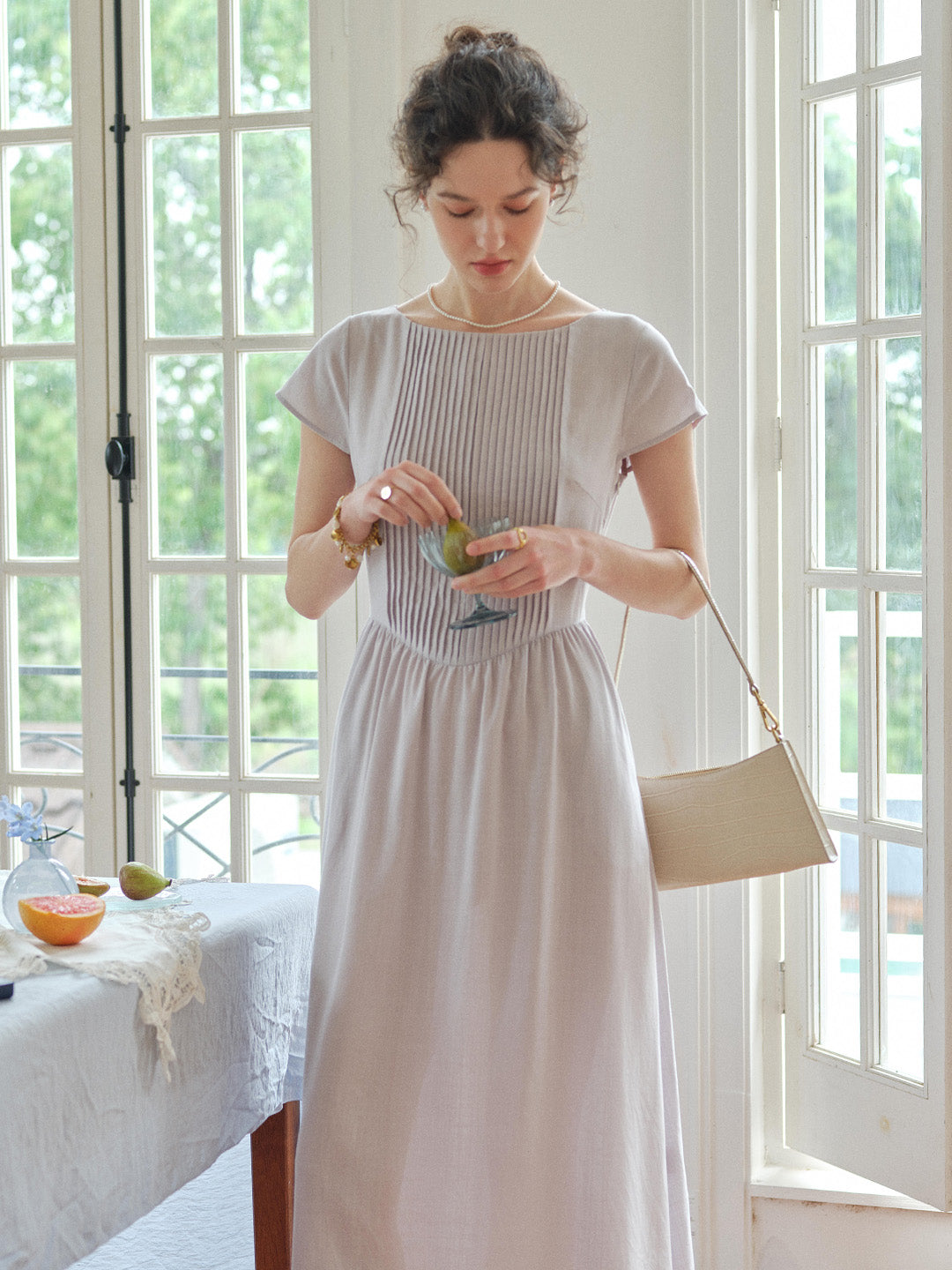 Zariah Round Neck Simple Dress