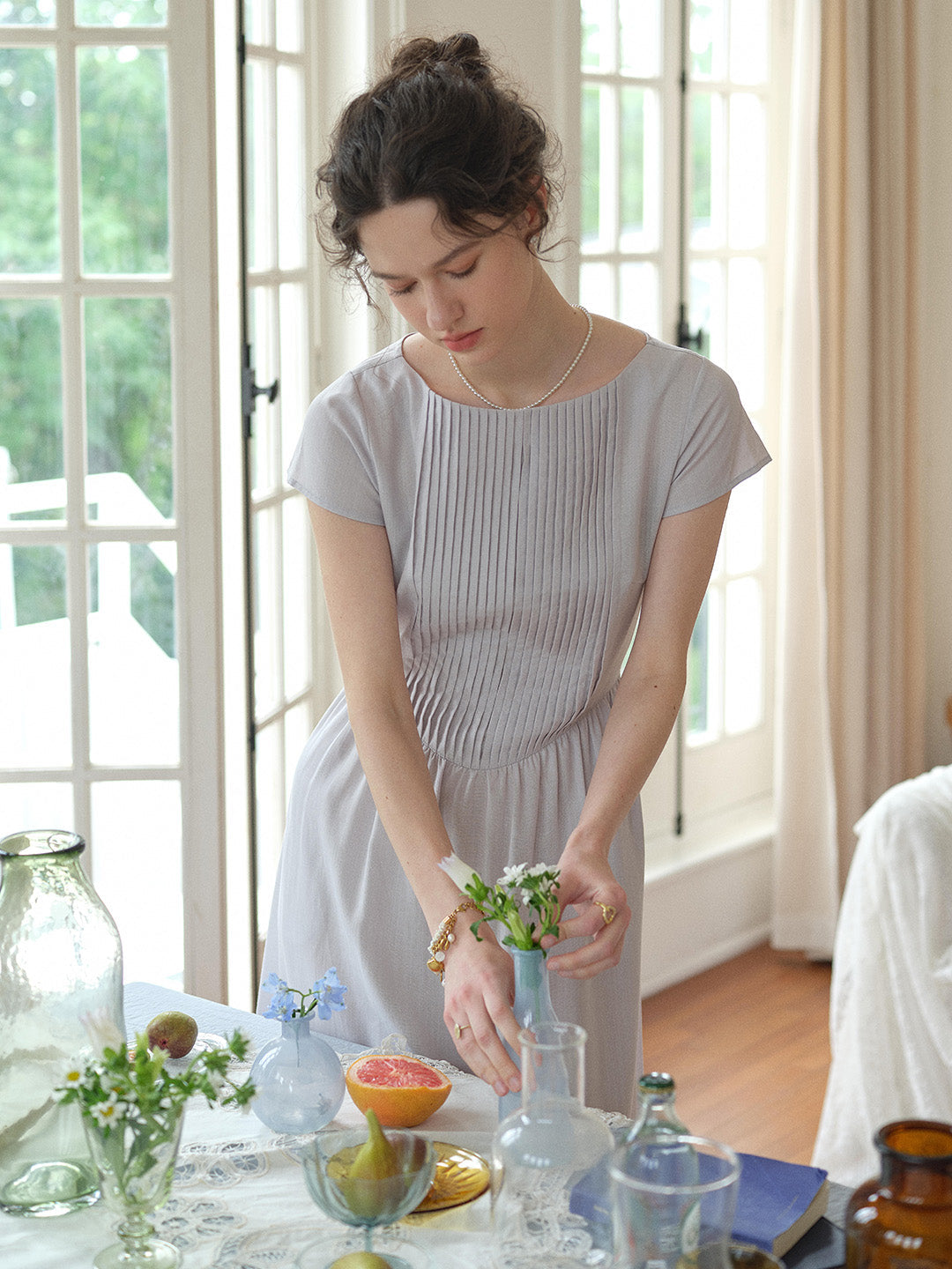 Zariah Round Neck Simple Dress