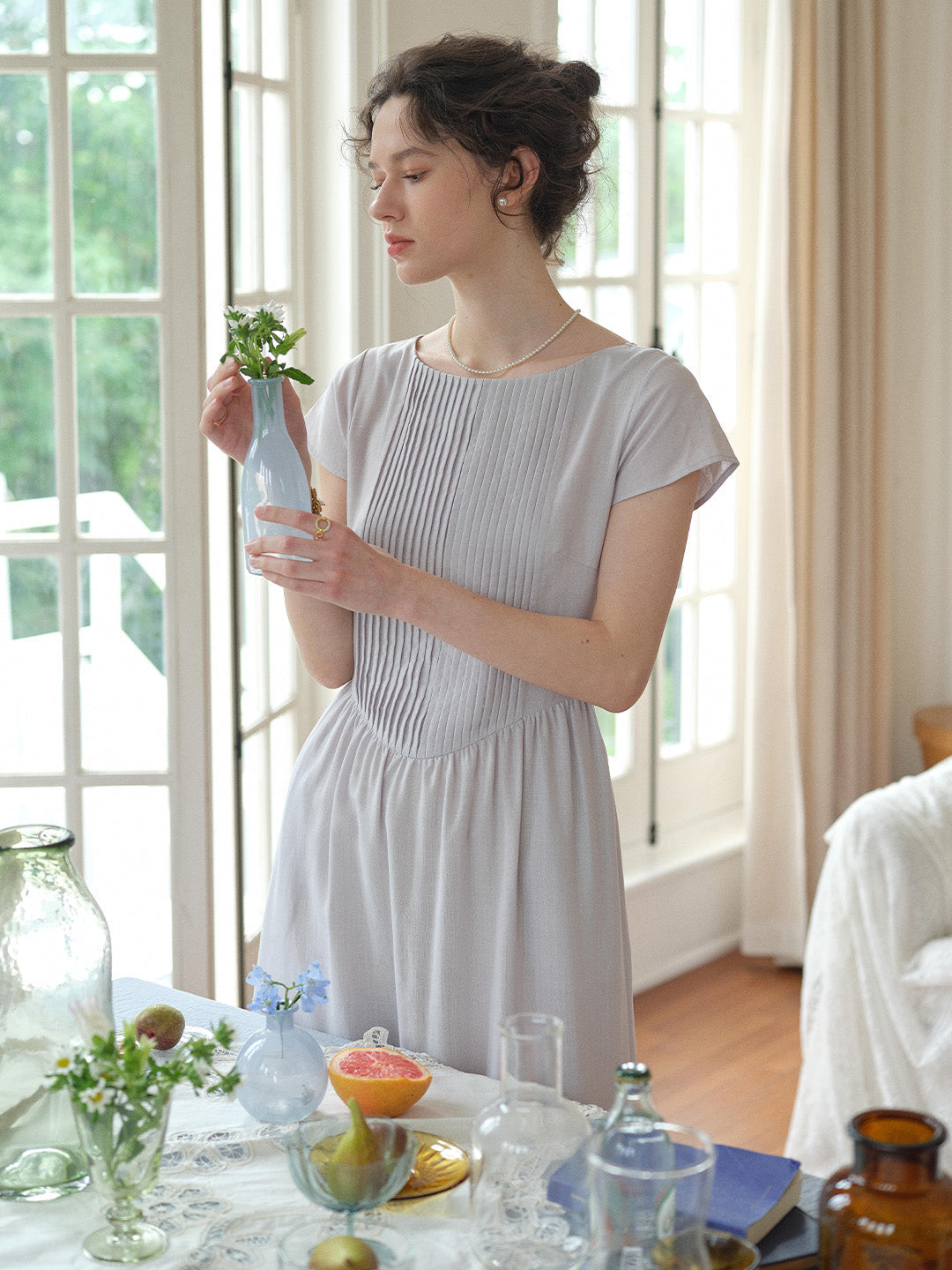Zariah Round Neck Simple Dress