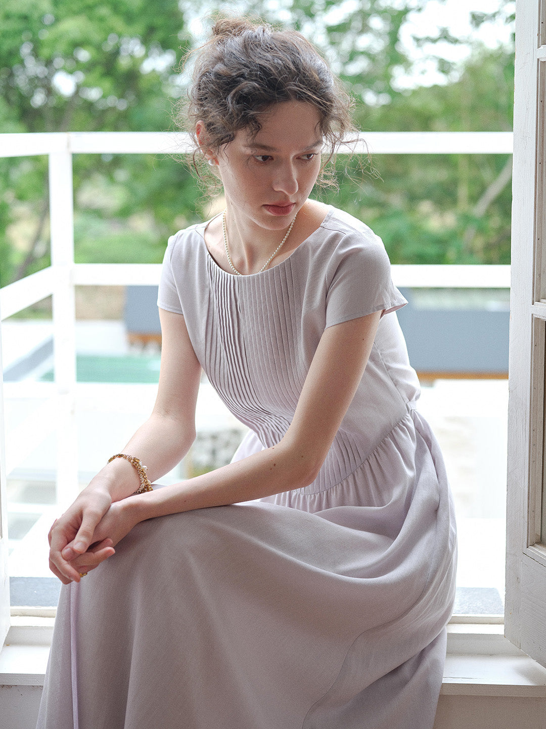 Zariah Round Neck Simple Dress