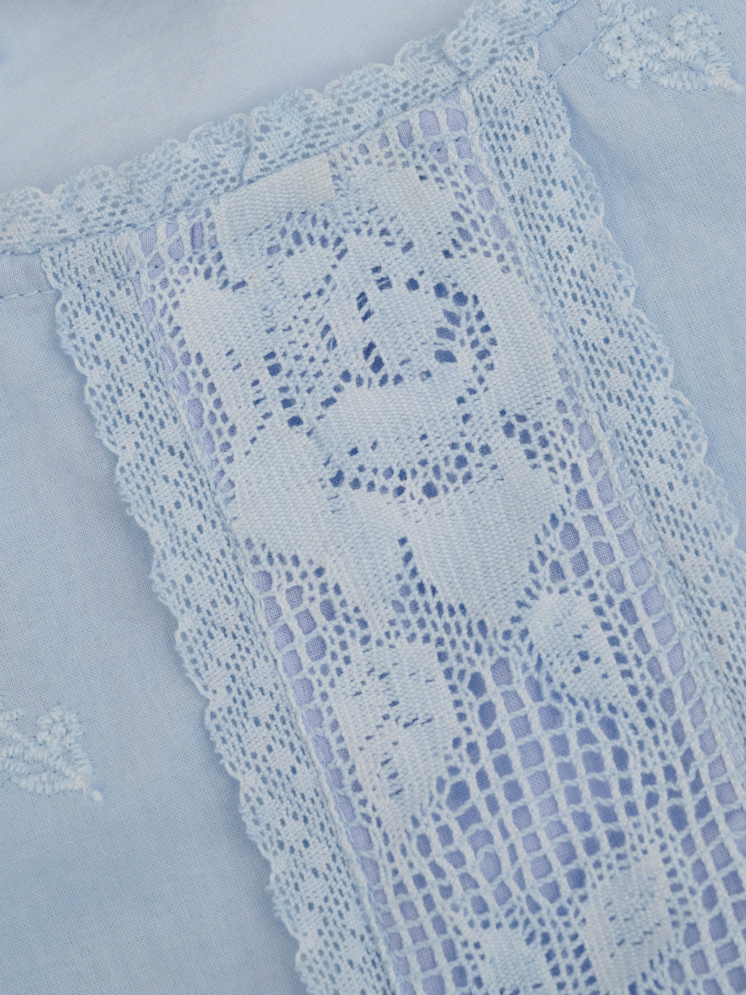 Malia Round Neck Lace Embroidered 100% Cotton Dress