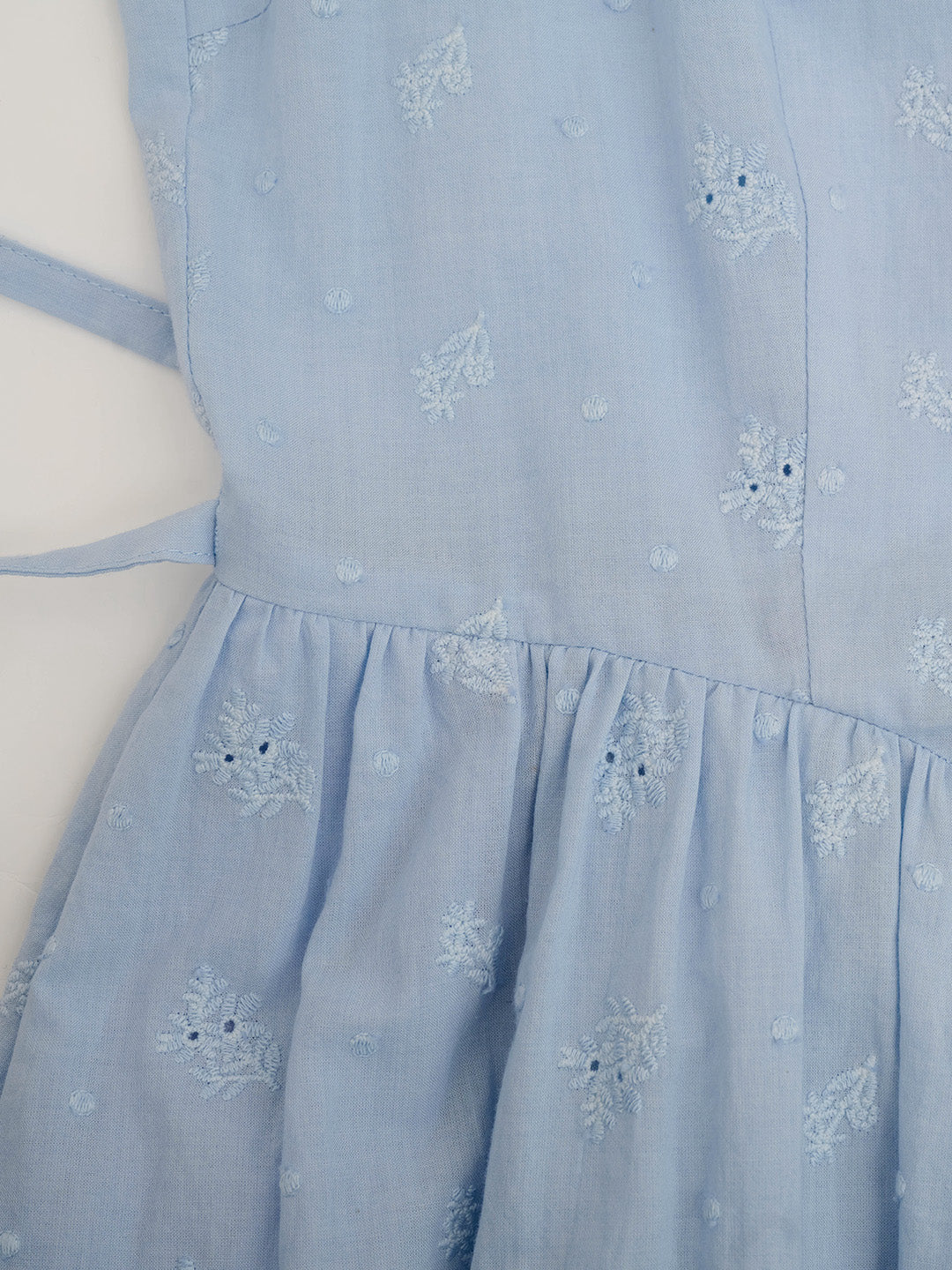 Malia Round Neck Lace Embroidered 100% Cotton Dress