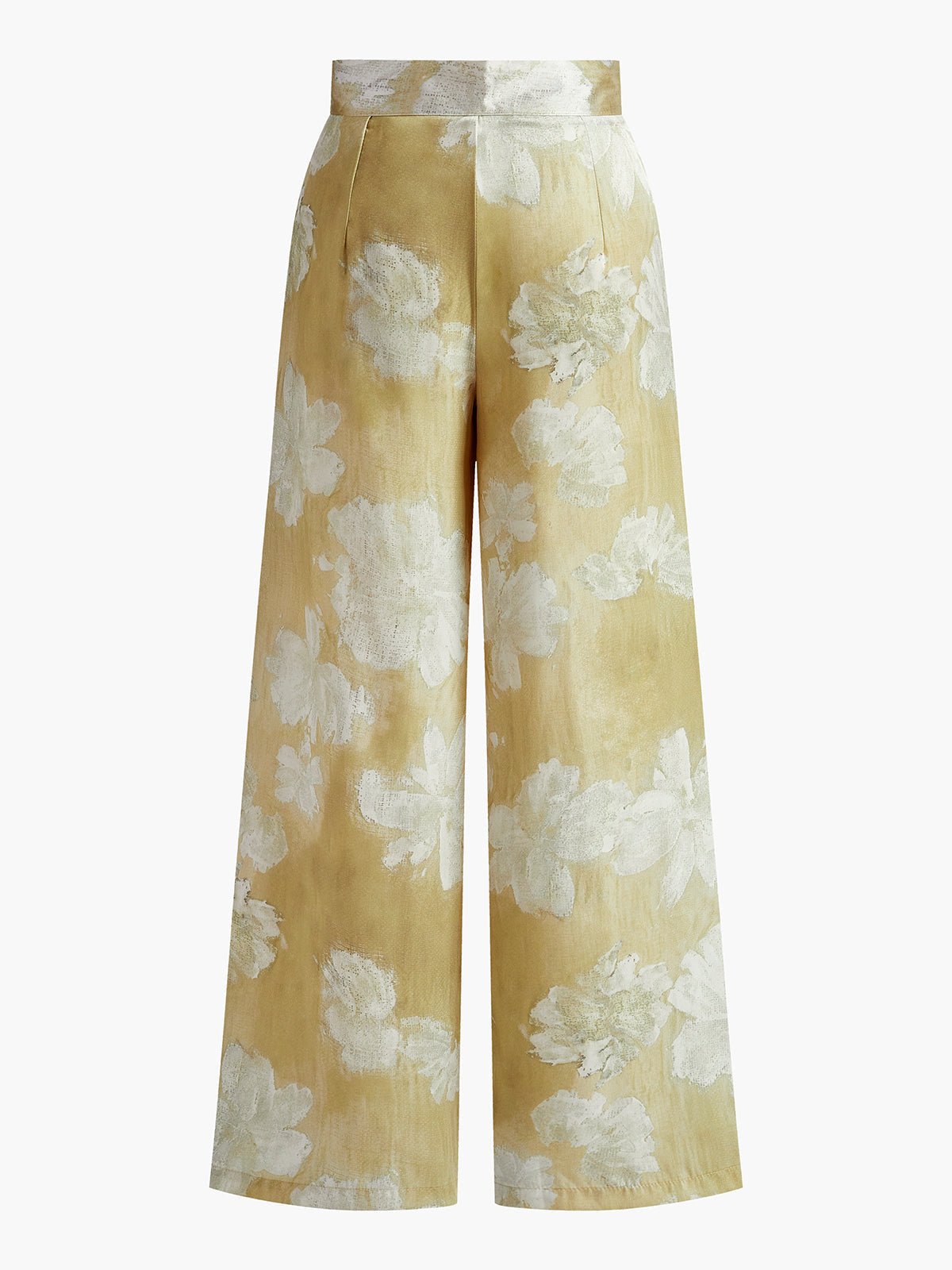 Semi-Sheer Romance Floral Printed Wide-leg Pants