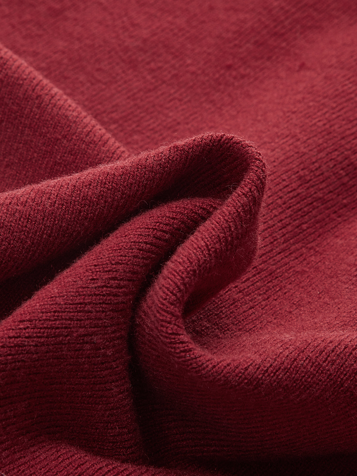 Polo Collar Buttoned Knit Sweater