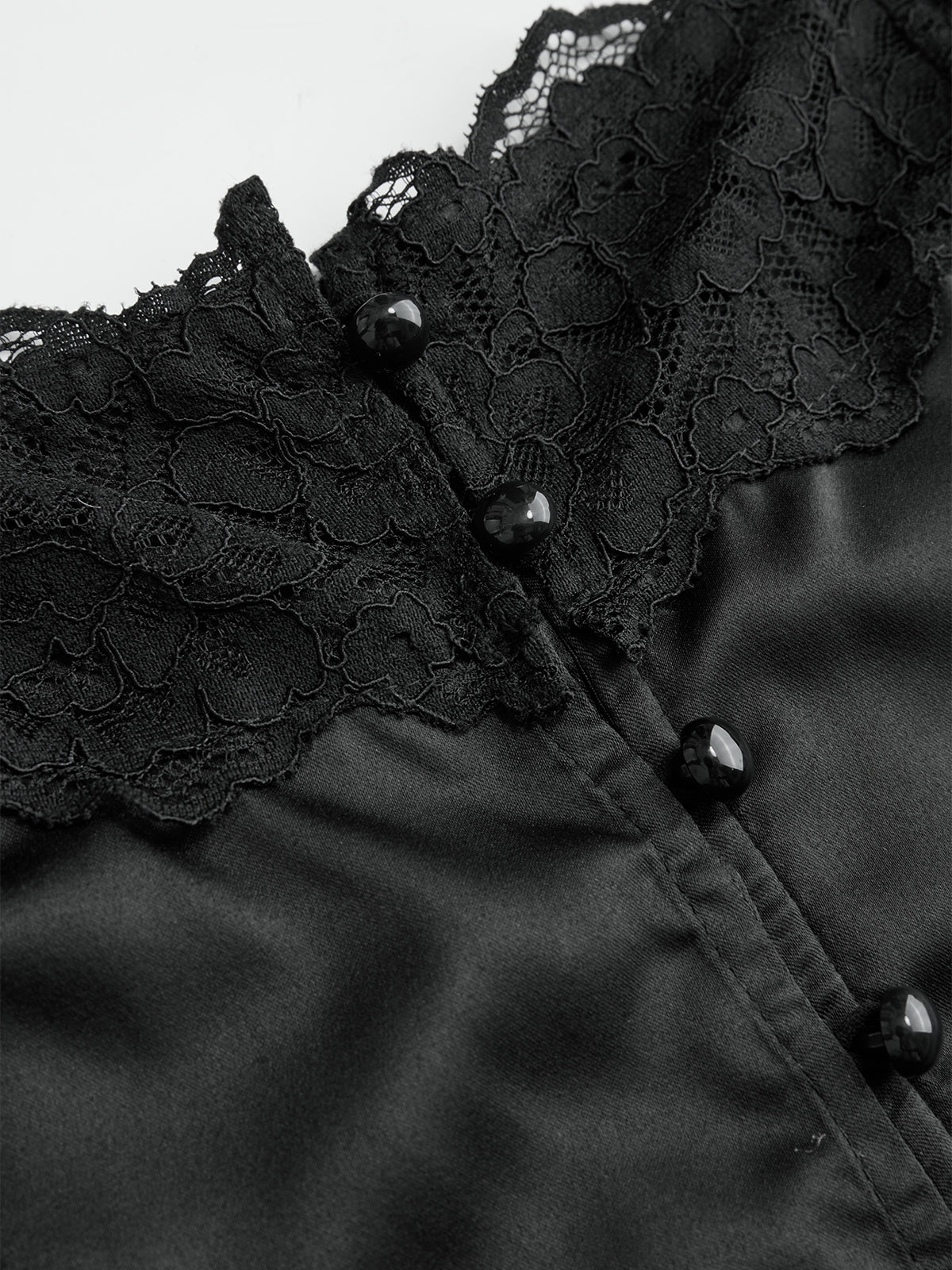 Lace-Trim Satin Cami Top