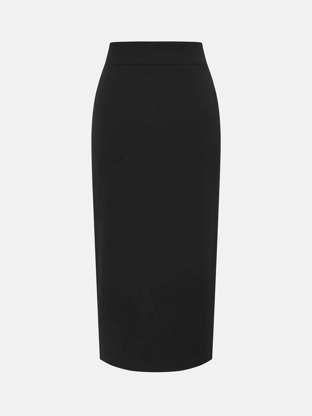 Color Block Metal Detail Midi Skirt