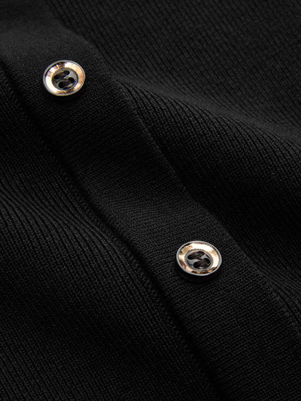 Button Detail Cap Sleeve Rib Knit Maxi Dress