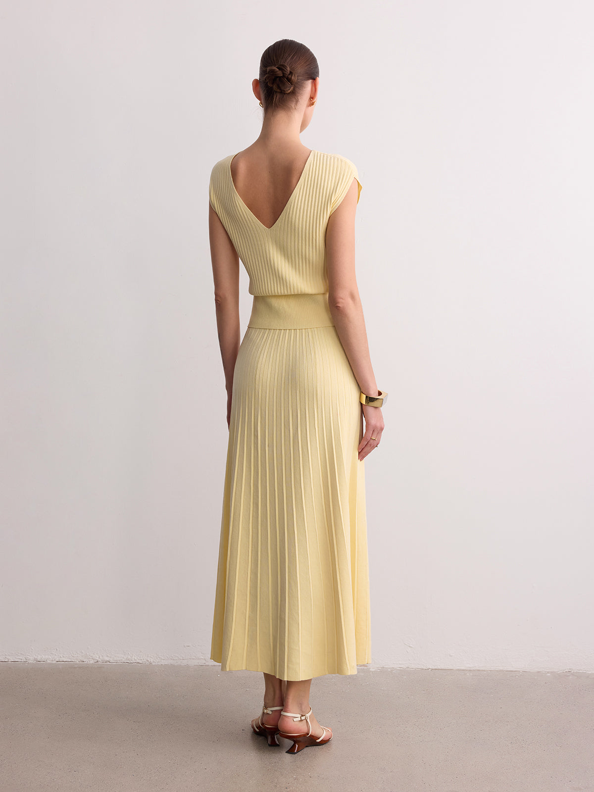 Ribbed Knit Maxi Skirt