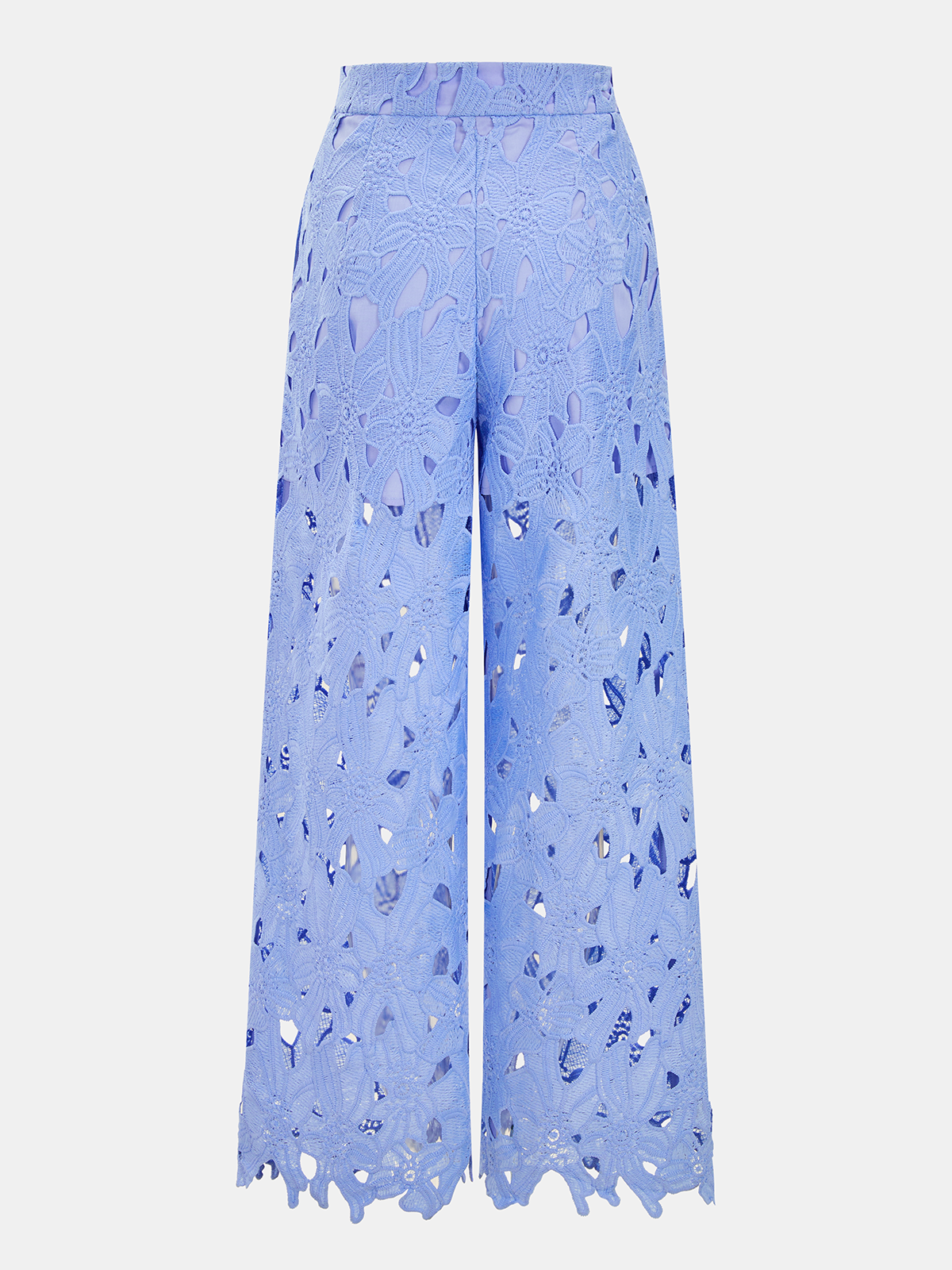 Cutout Lace Short Sleeve Top & Pants Set