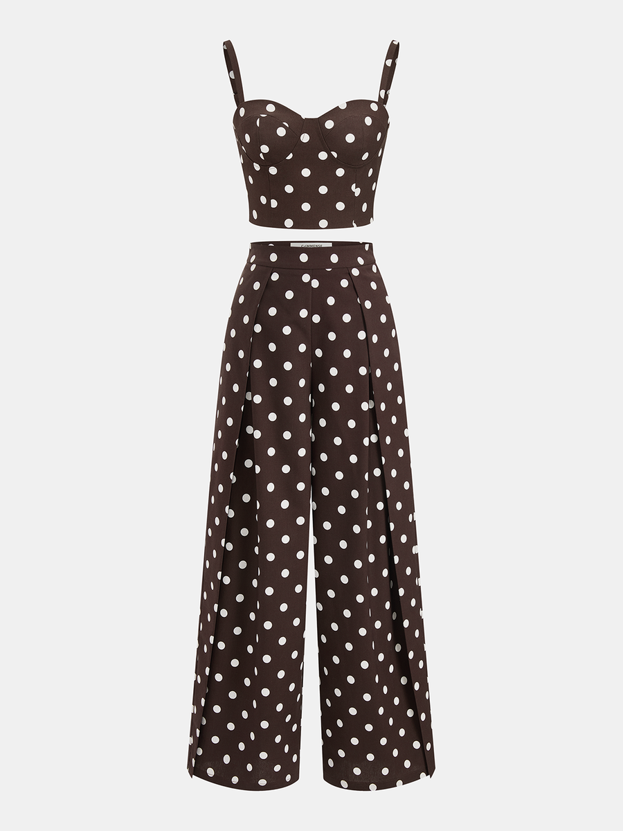 Polka Dot Cami Top & Pants Set