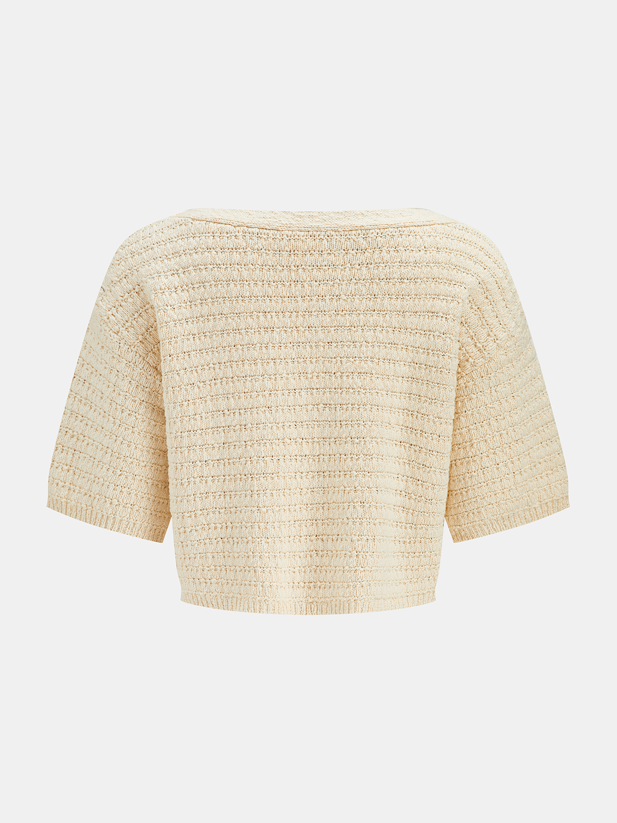 Textured Knit Short Sleeve Top & Shorts Set
