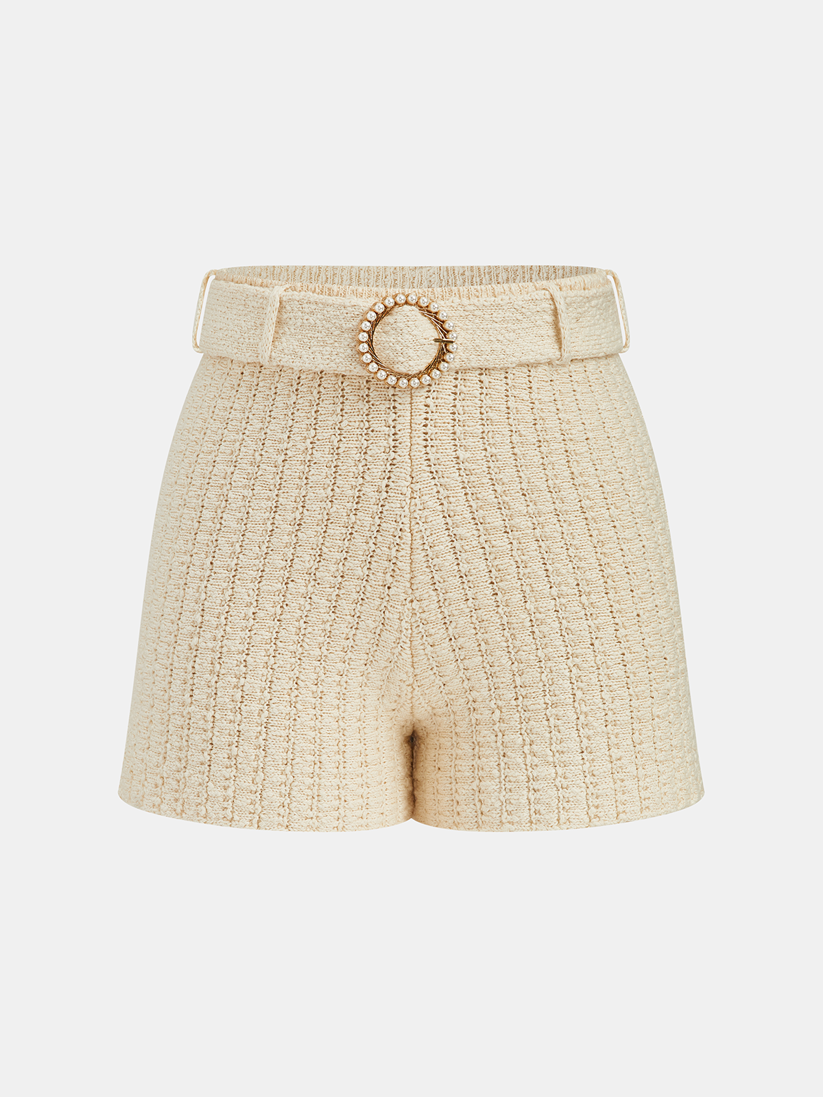 Textured Knit Short Sleeve Top & Shorts Set