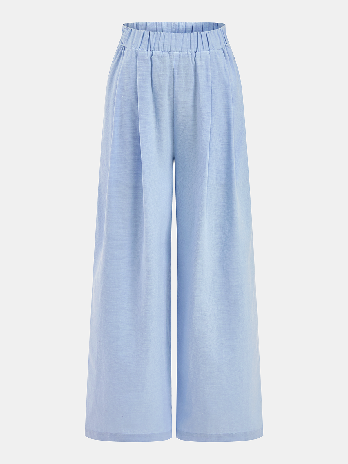 Cotton Linen Shirt & Wide Leg Pants Set