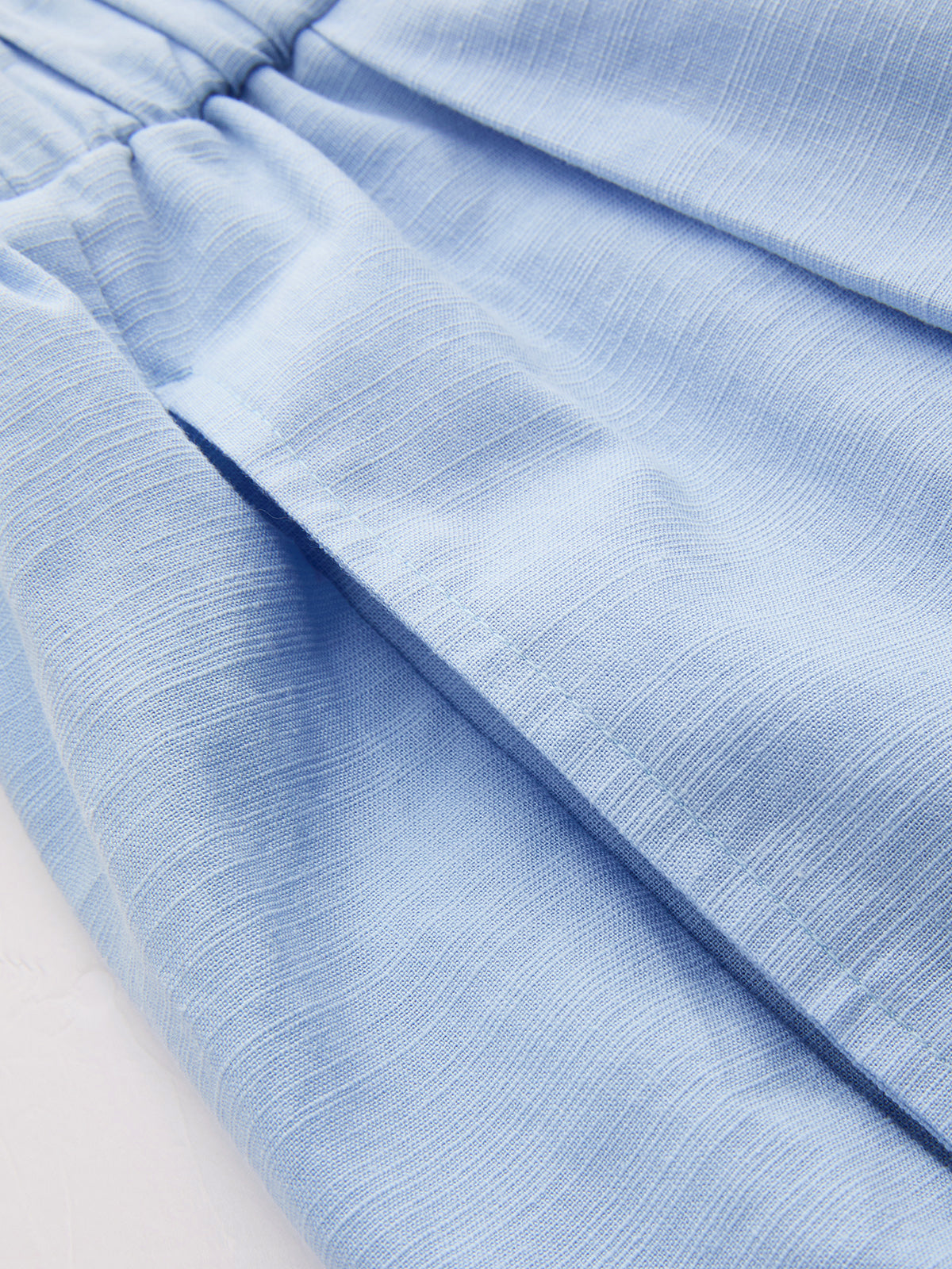 Cotton Linen Shirt & Wide Leg Pants Set