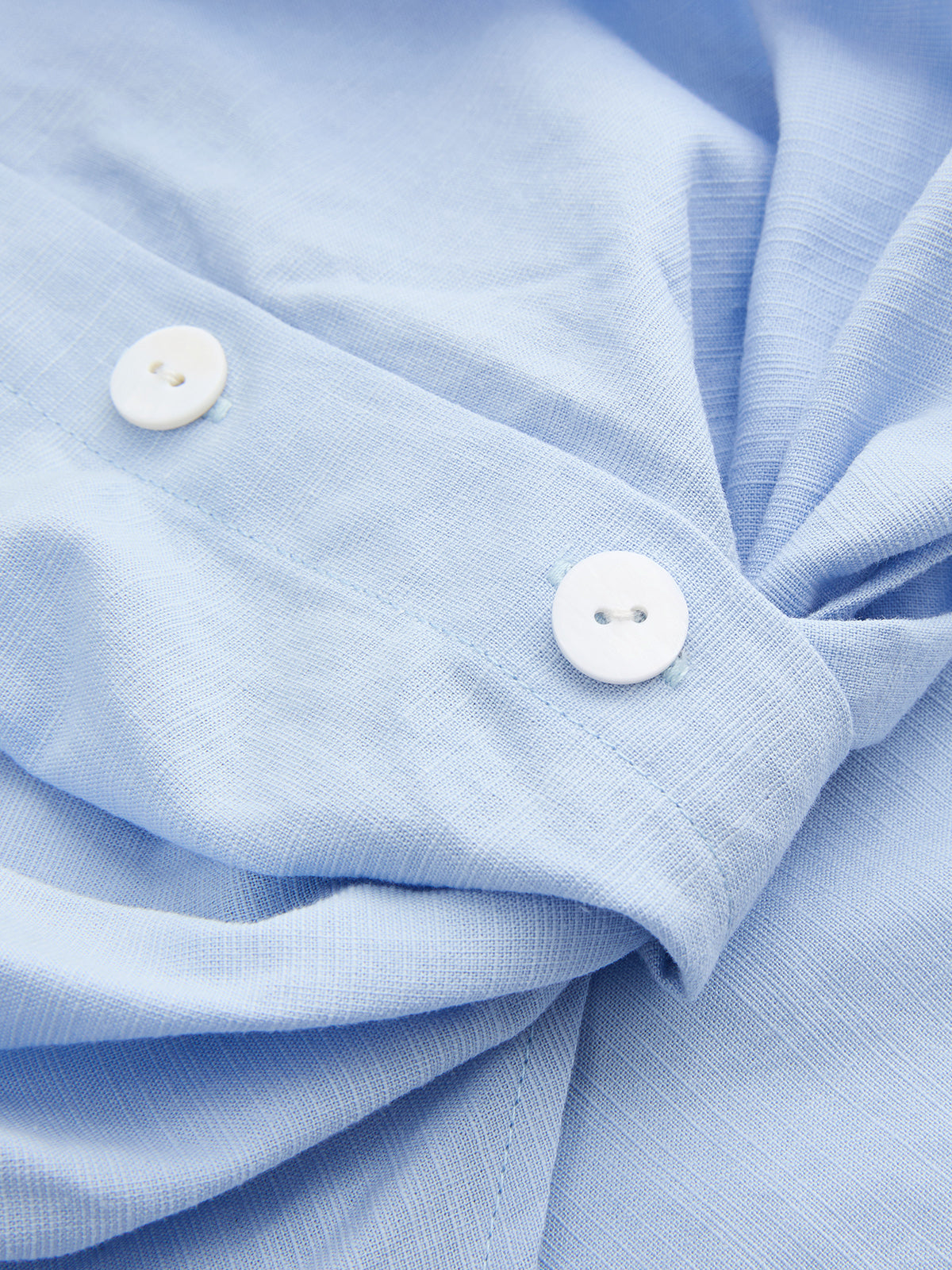 Cotton Linen Shirt & Wide Leg Pants Set
