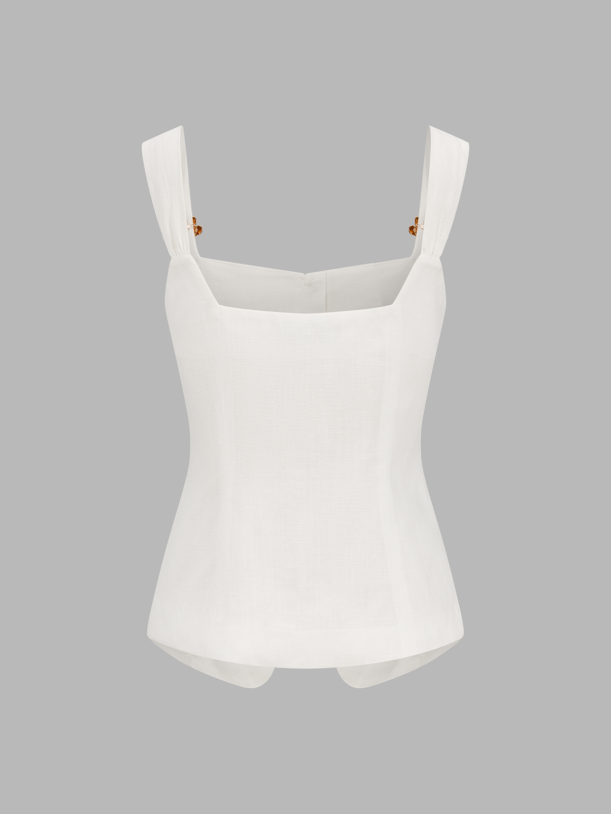 Linen Blend Metal Detail Cami Top