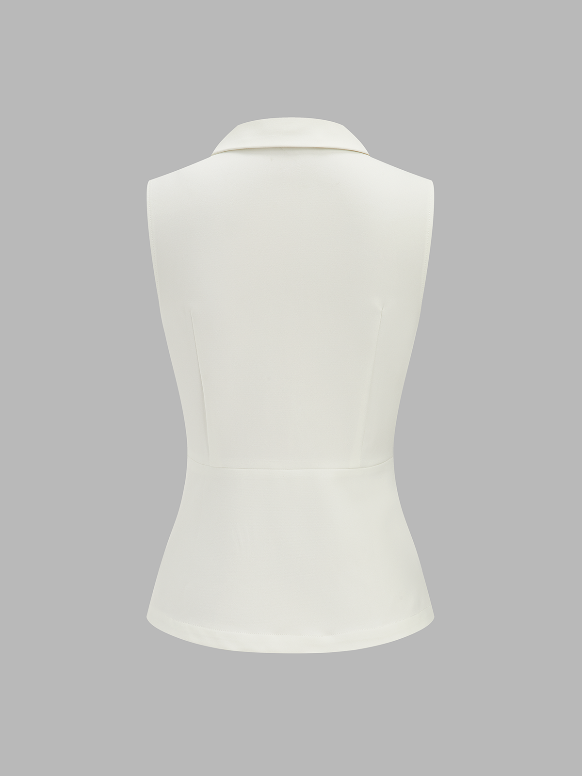 Collared Cotton Linen Vest & Pants Set