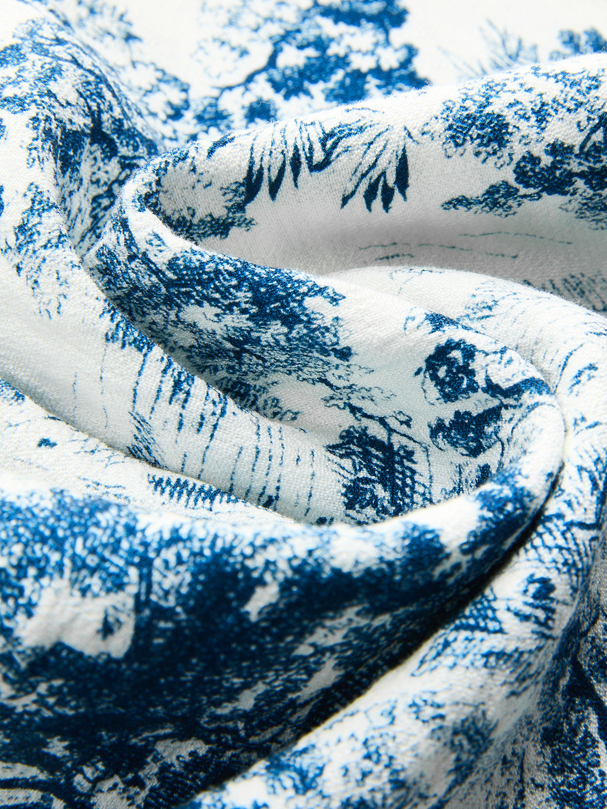 Twisted Crop Top & Toile Print Pants Set
