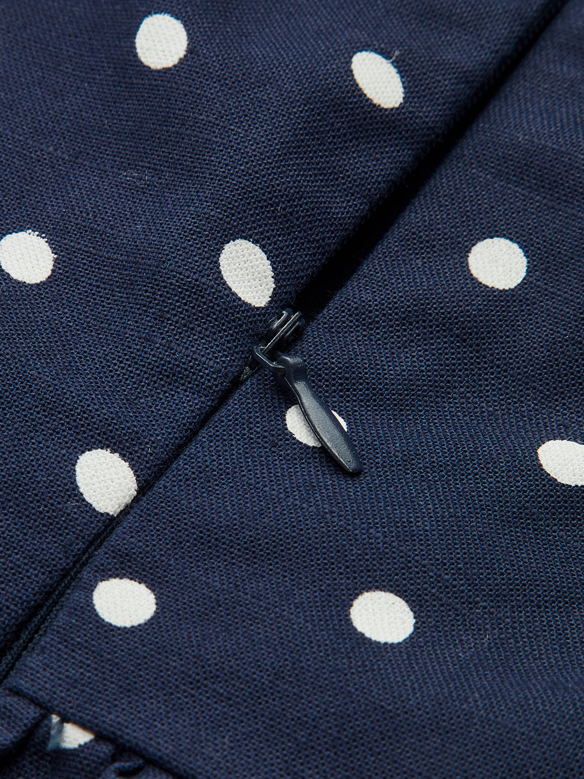 Linen Blend Polka Dot Peplum Top & Pants Set