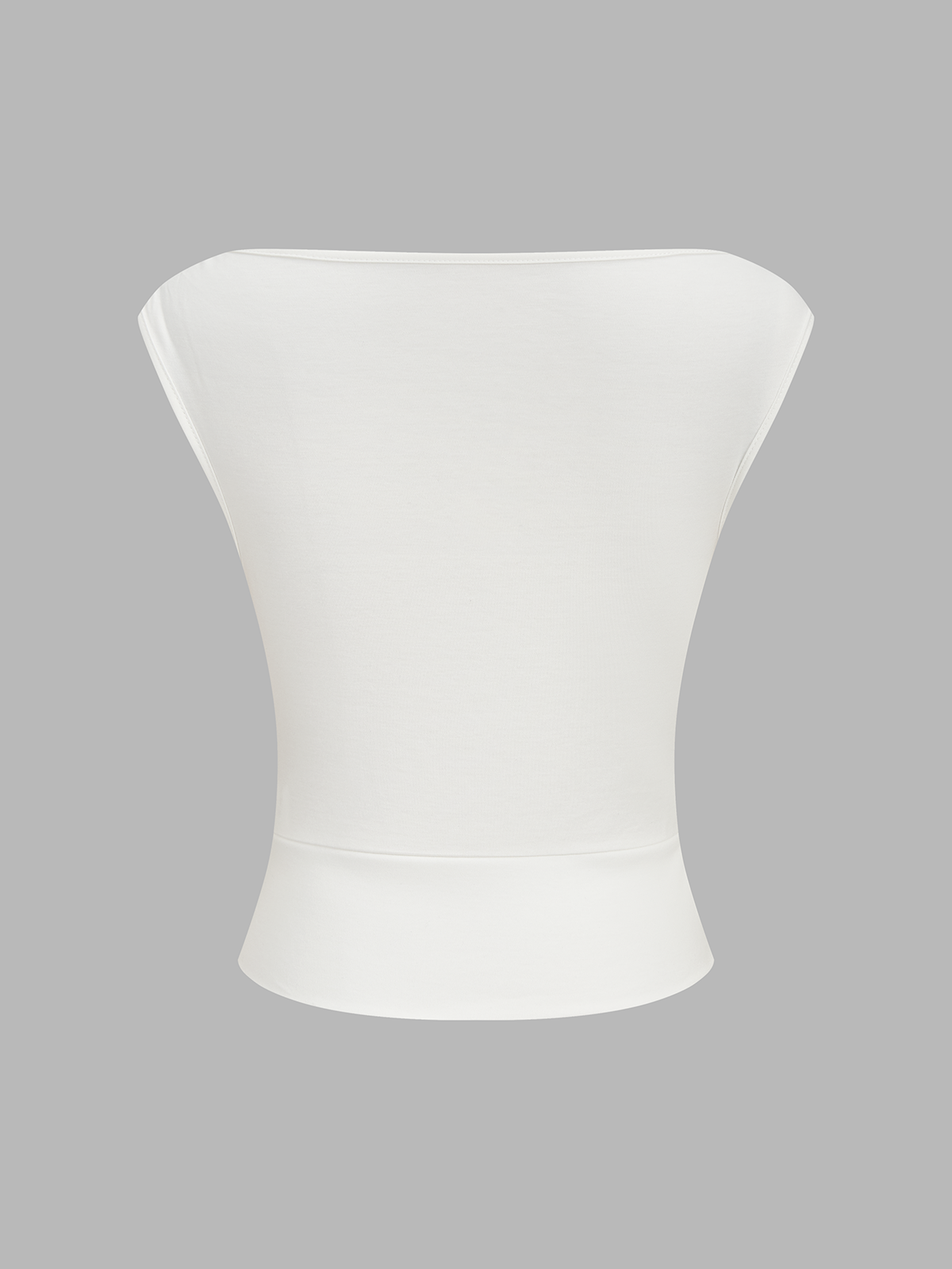 Asymmetric Neckline Ruched Blouse