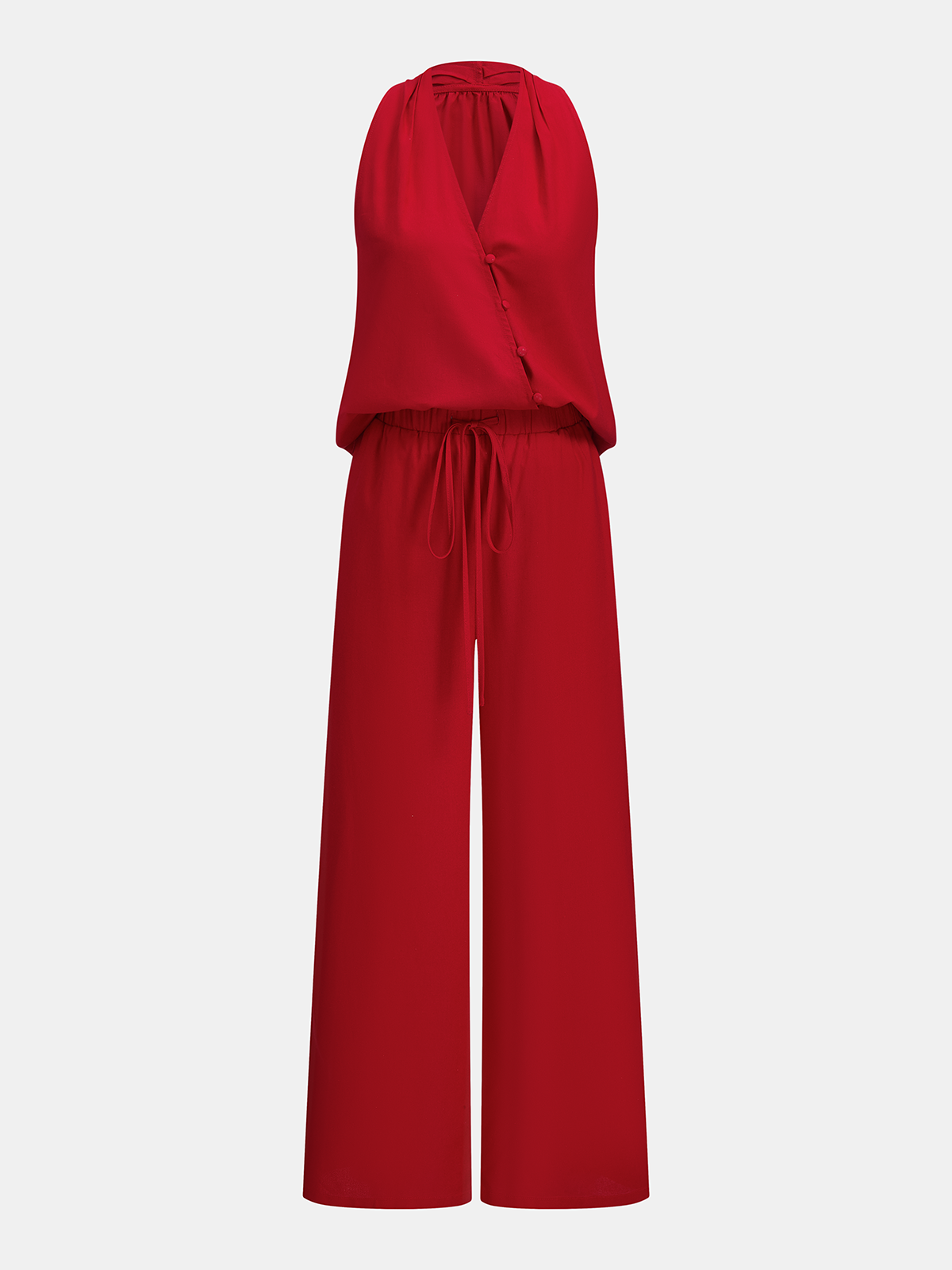 Cotton Linen Asymmetrical Top & Pants Set