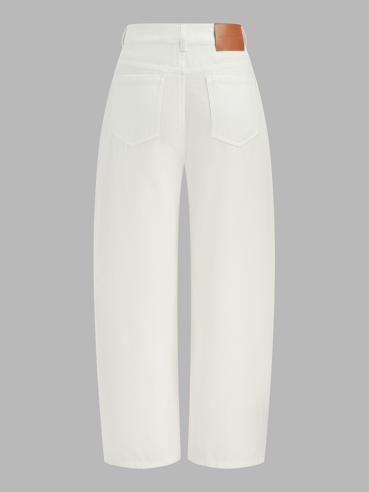 Drawstring Barrel Wide Leg Jeans