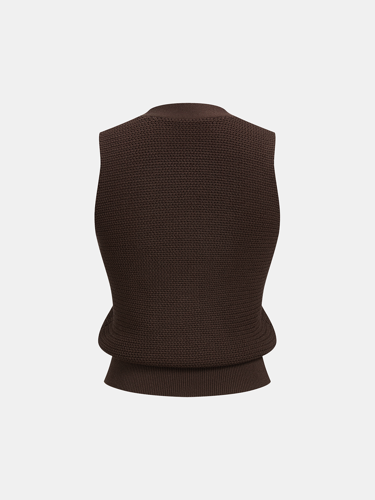 V Neck Button Down Knit Vest & Pants Set