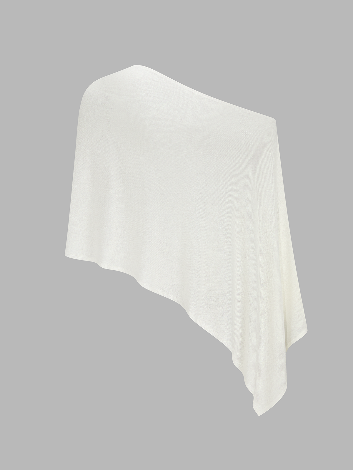 Asymmetric Knit Cape Top & Mini Skirt Set