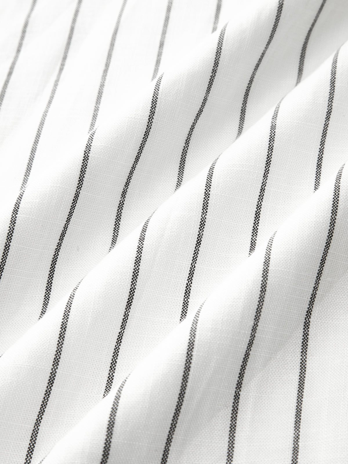 Pinstripe Cotton Linen Wide Leg Pants