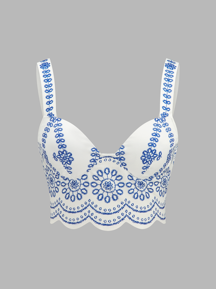 Printed Cami Top & Wide Leg Pants Set