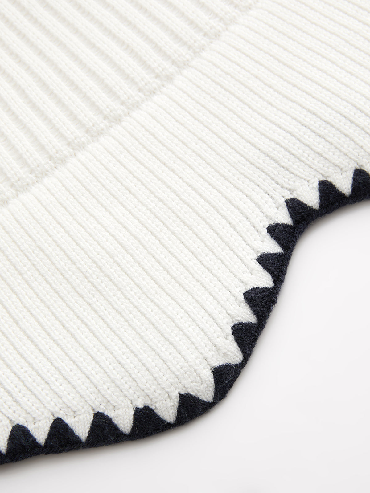 Polo Collar Contrast Trim Ribbed Knit Mini Dress