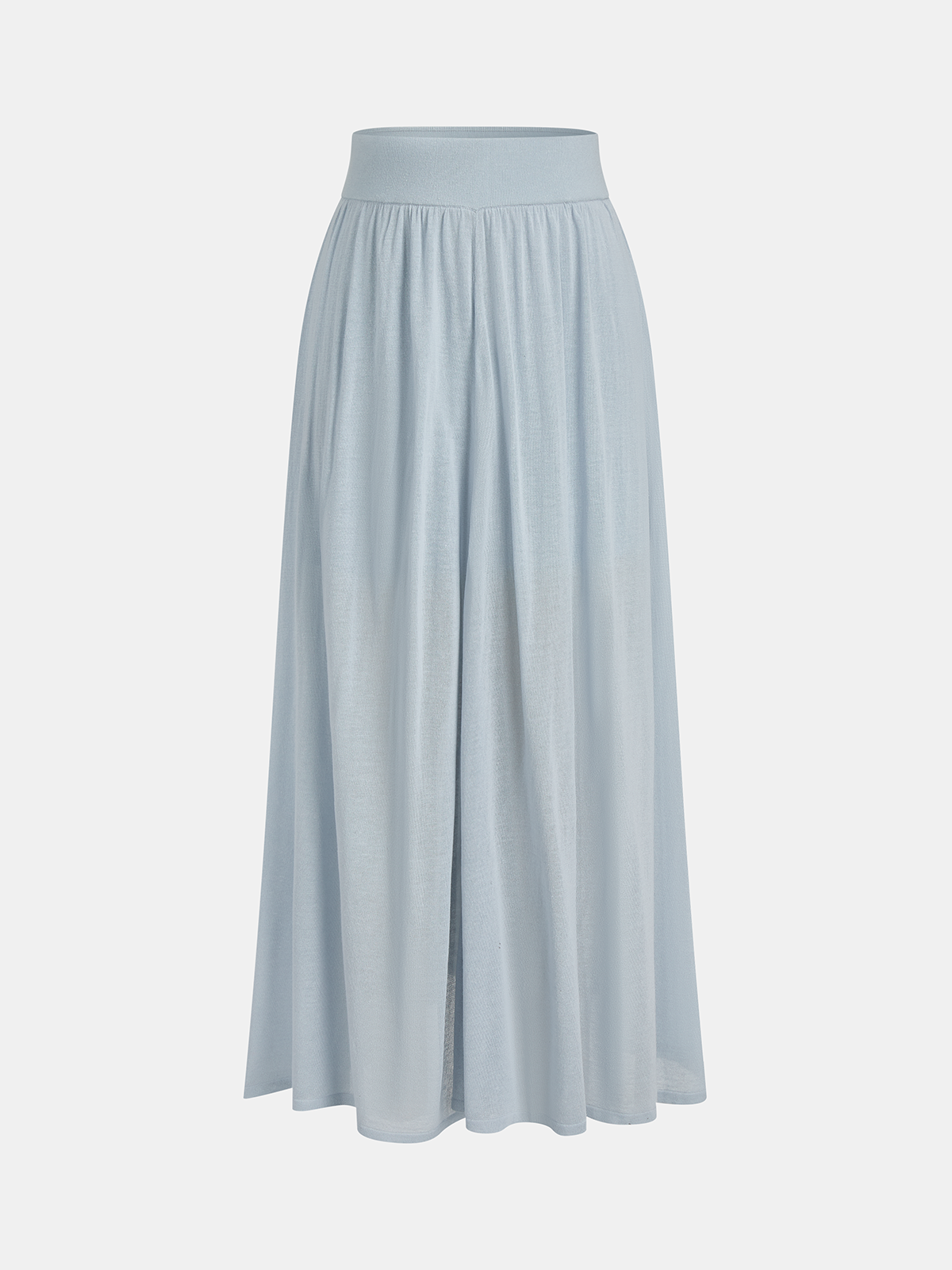 Cable-Knit Polo Top & Maxi Skirt Set