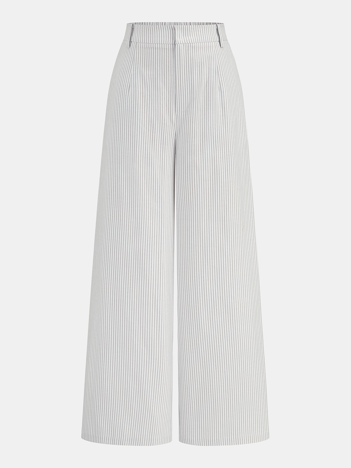 Scallop Edge Pinstripe Vest & Pants Set