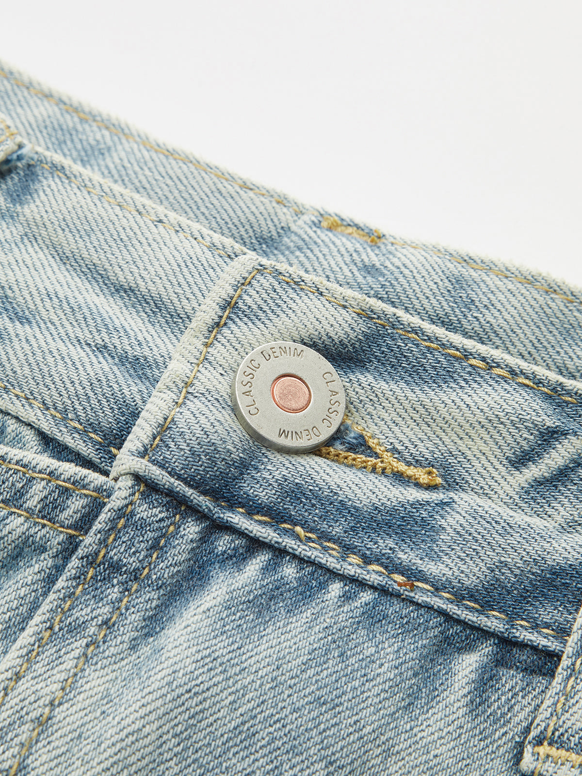 Denim Wrap Front Skort