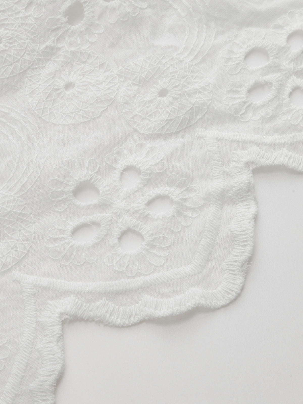 Eyelet Embroidery Two Piece Pants Set
