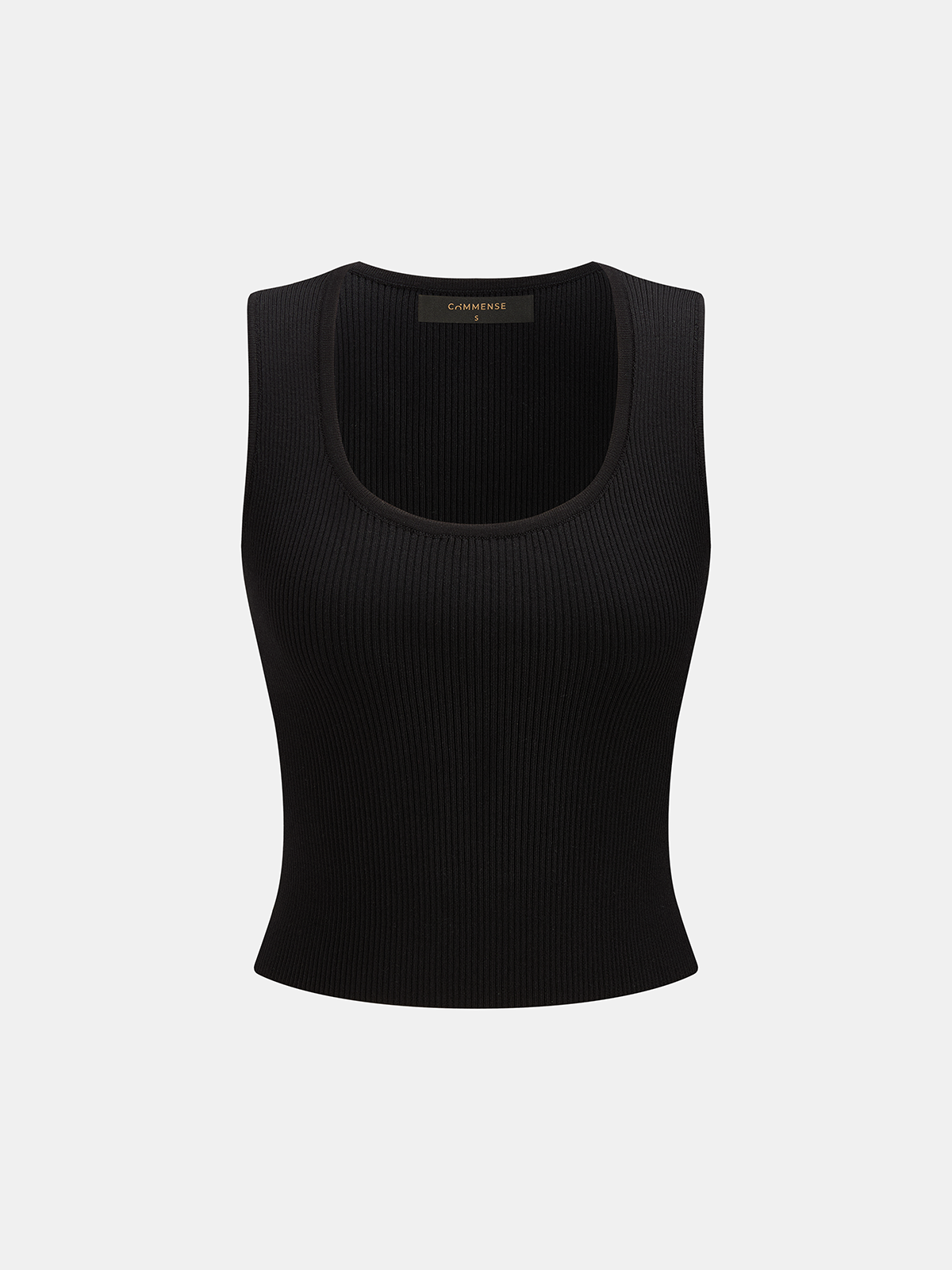Side Cutout Ribbed Knit Tank Top