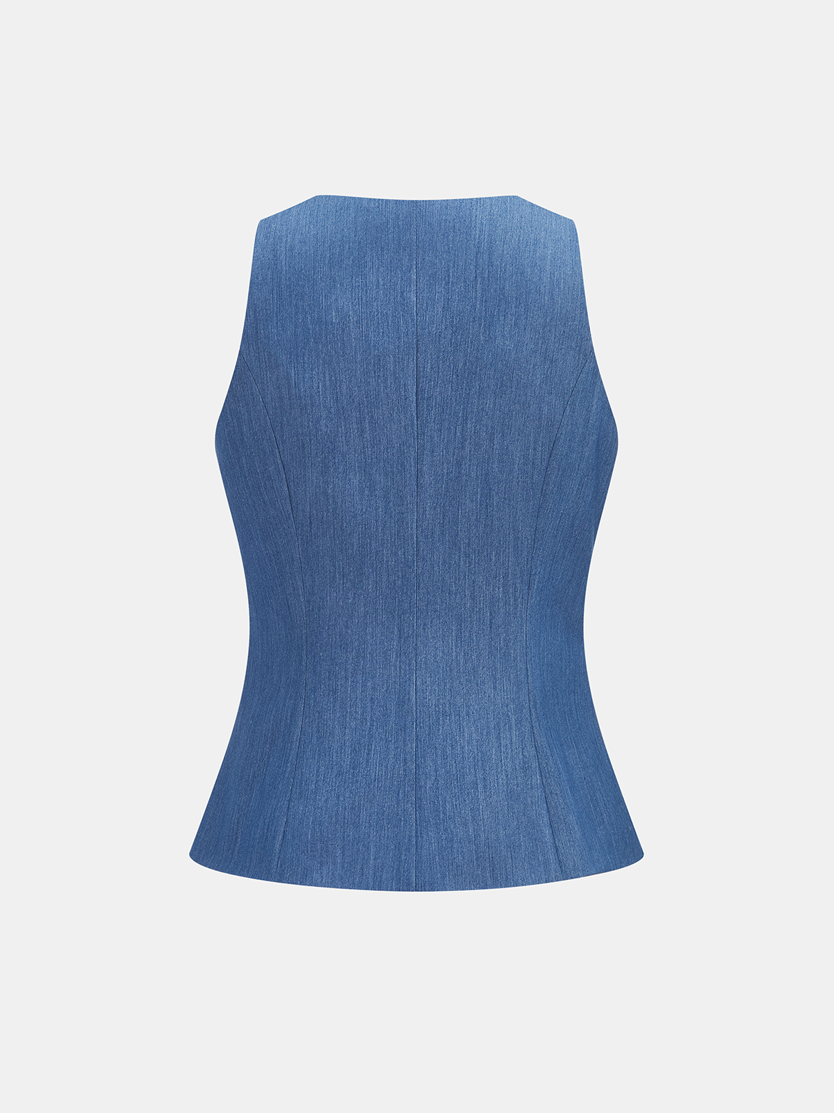 Tailored Buttoned Vest & Wide-Leg Pants Set