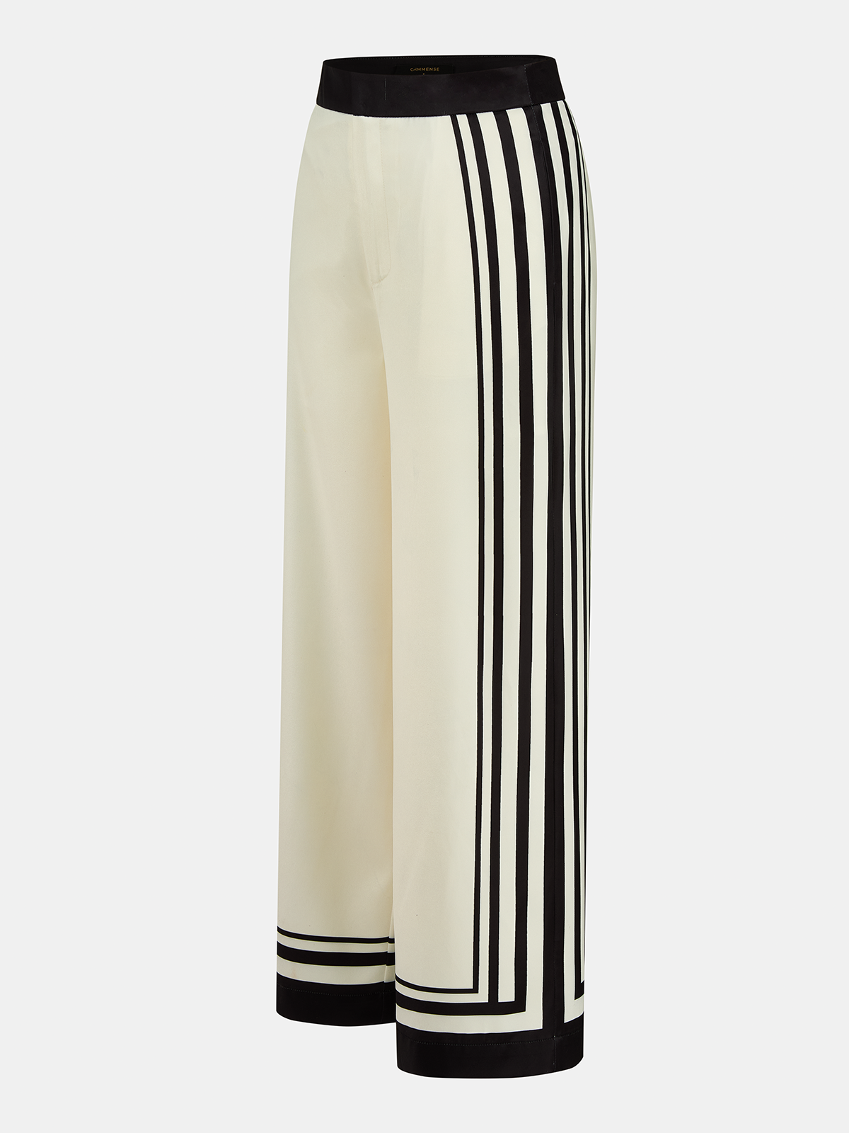 Tie Shoulder Striped Top & Wide Leg Pants Set