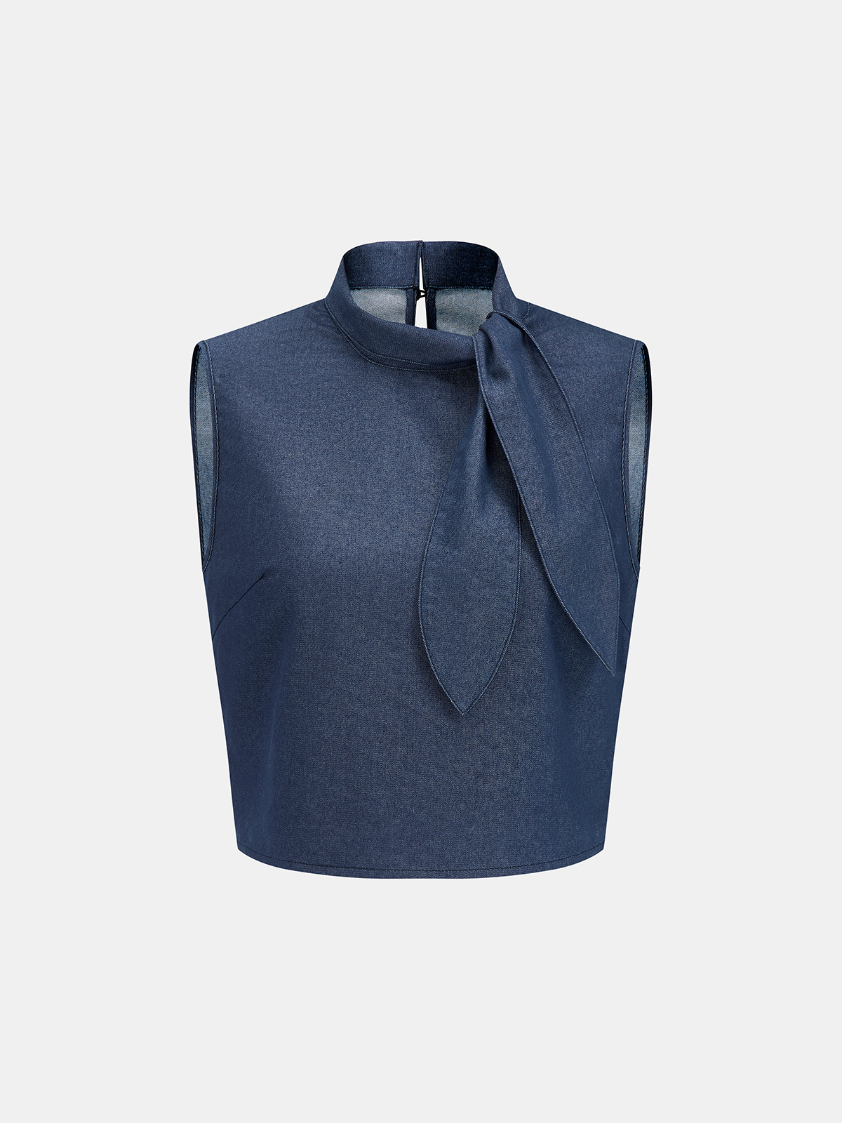 Tie-Neck Sleeveless Blouse & Pants Set
