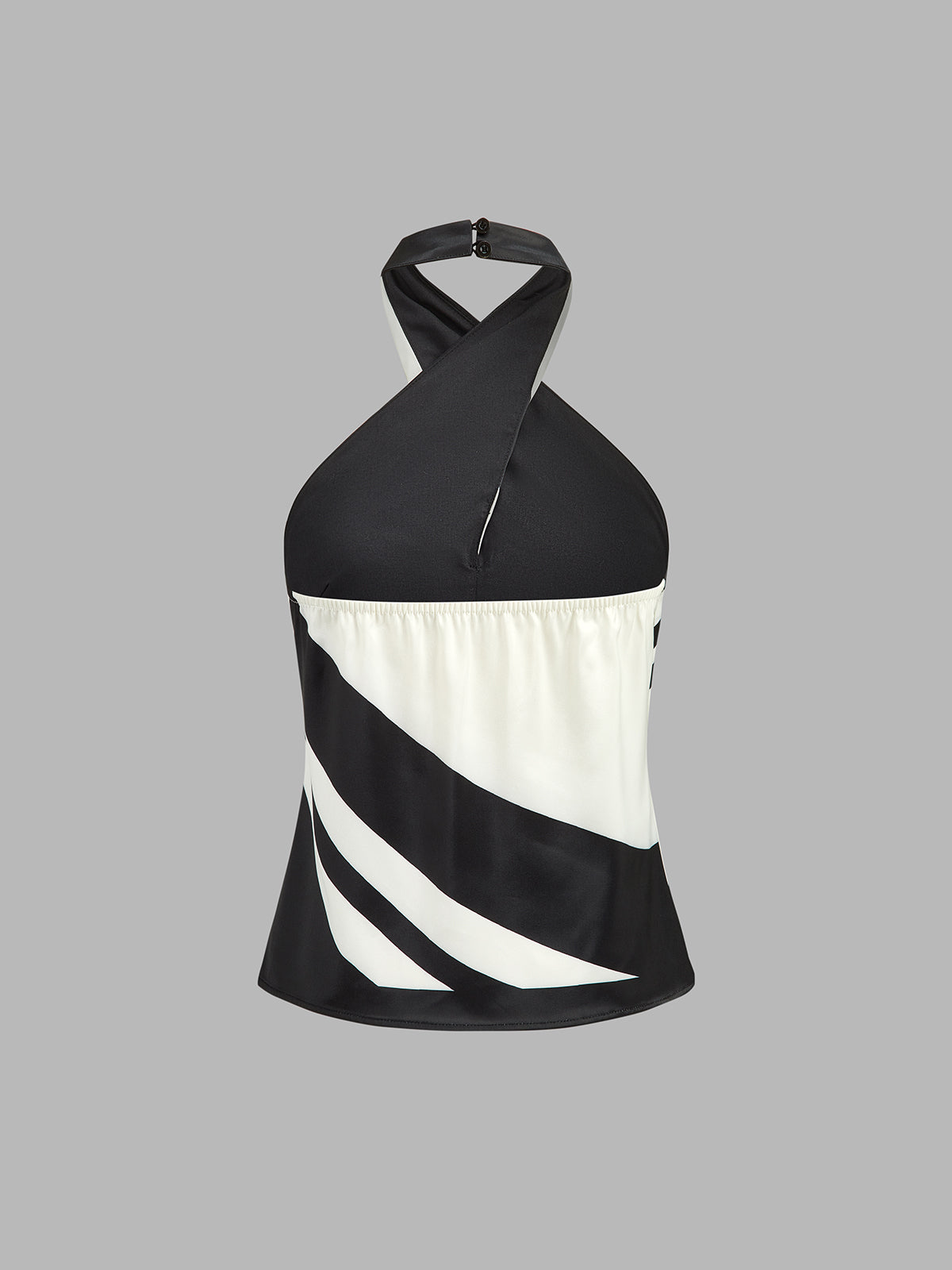Graphic Stripe Halter Top & Pants Set