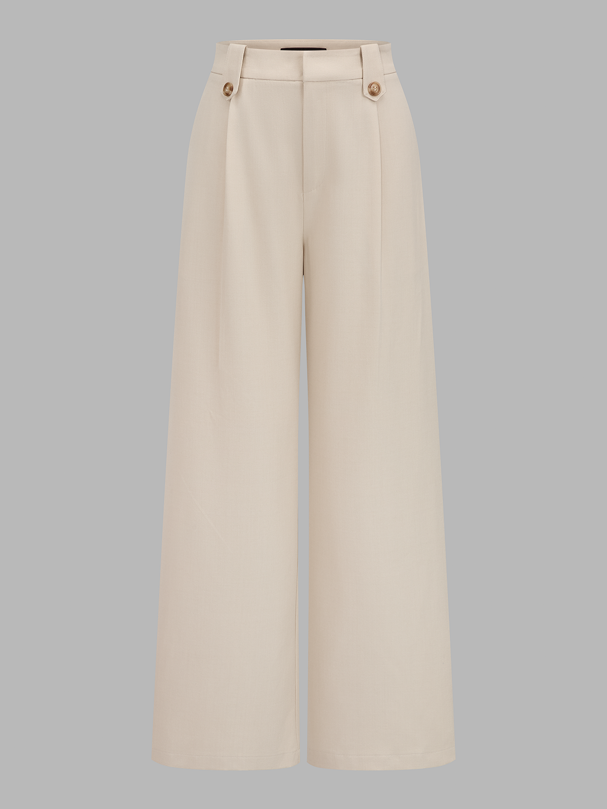 V-Neck Button Vest & Wide Leg Pants Set