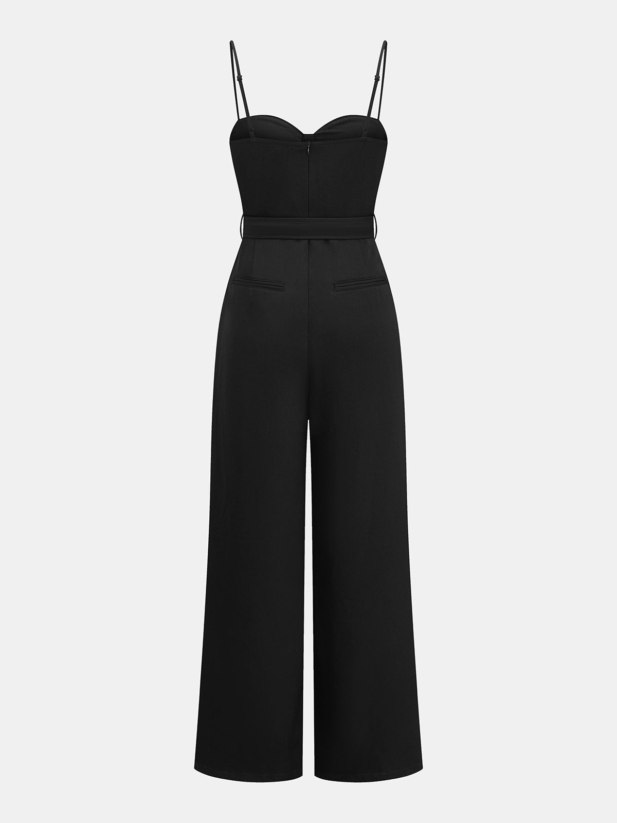 Belted Cami Wide Leg Jumpsuit