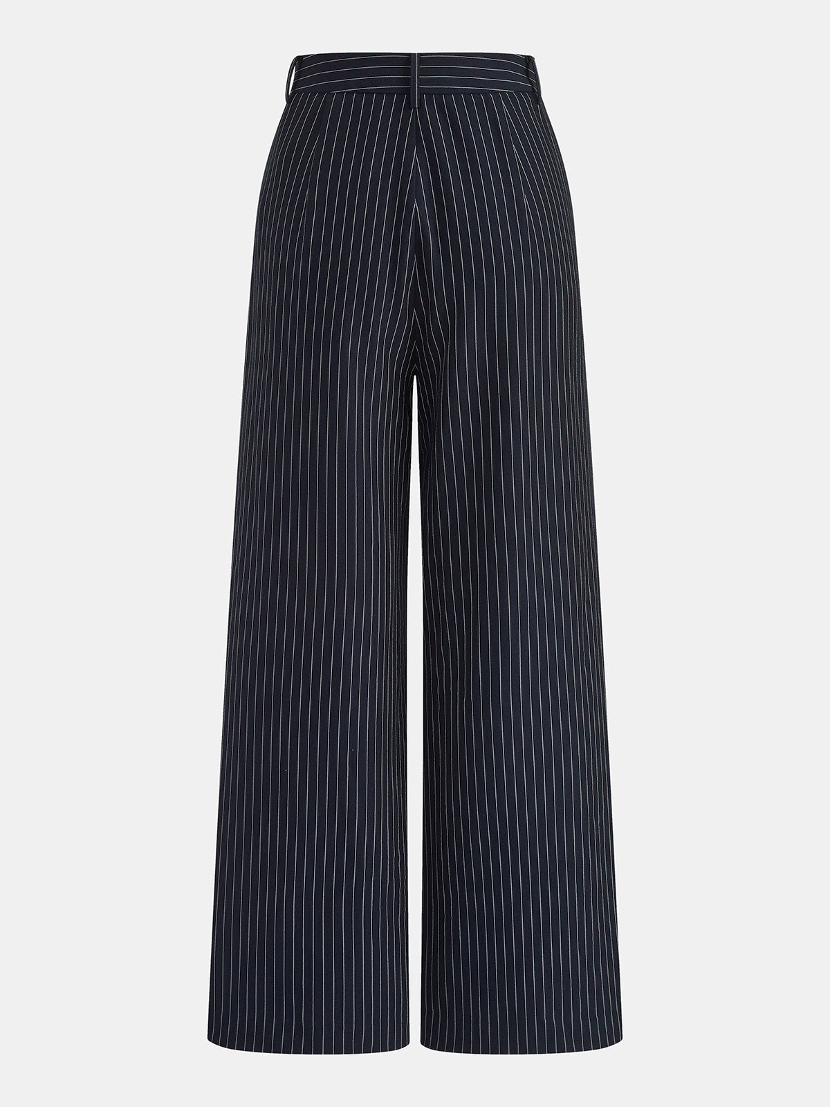 Pinstriped Sleeveless Shirt & Pants Set