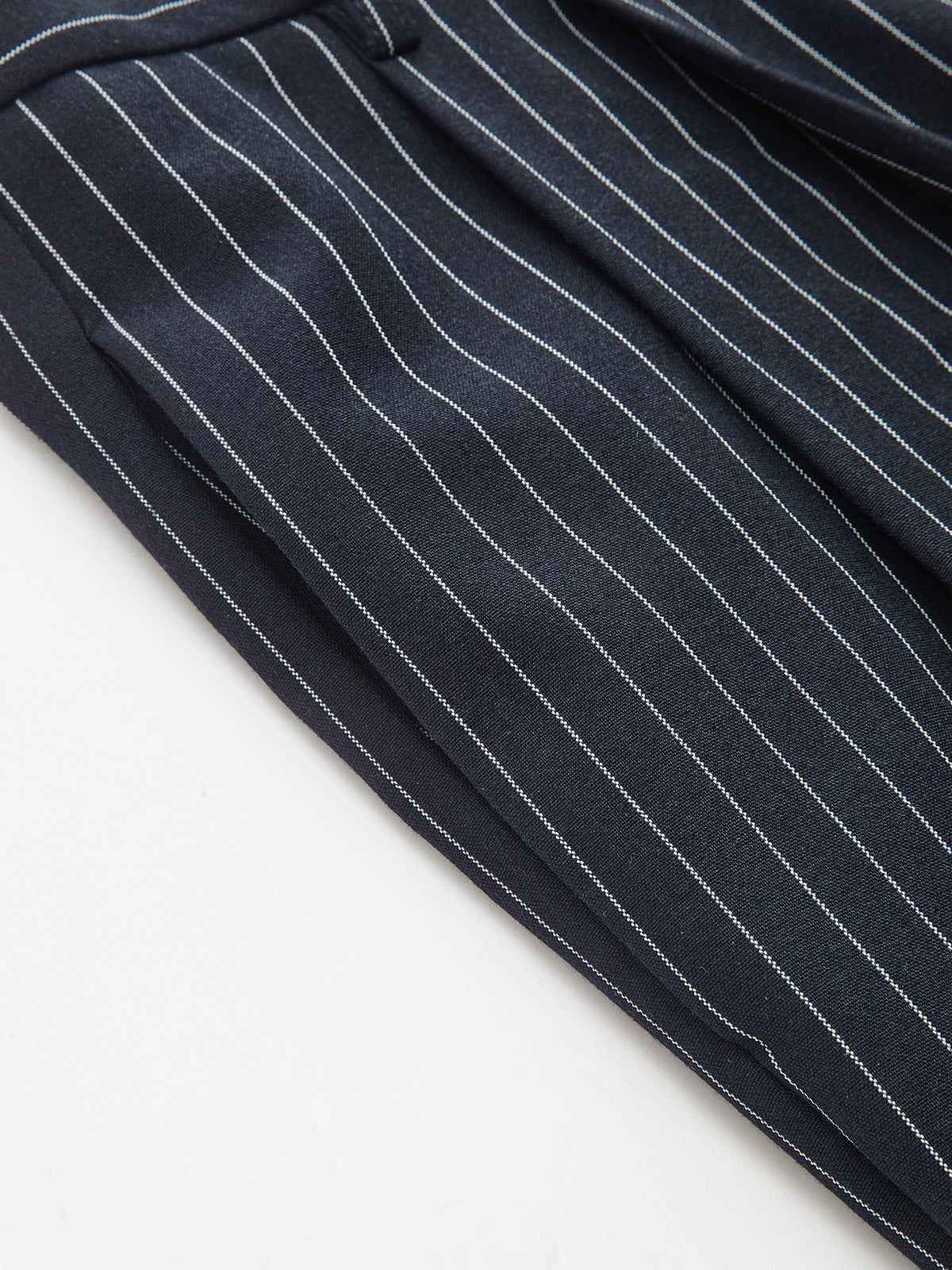 Pinstriped Sleeveless Shirt & Pants Set