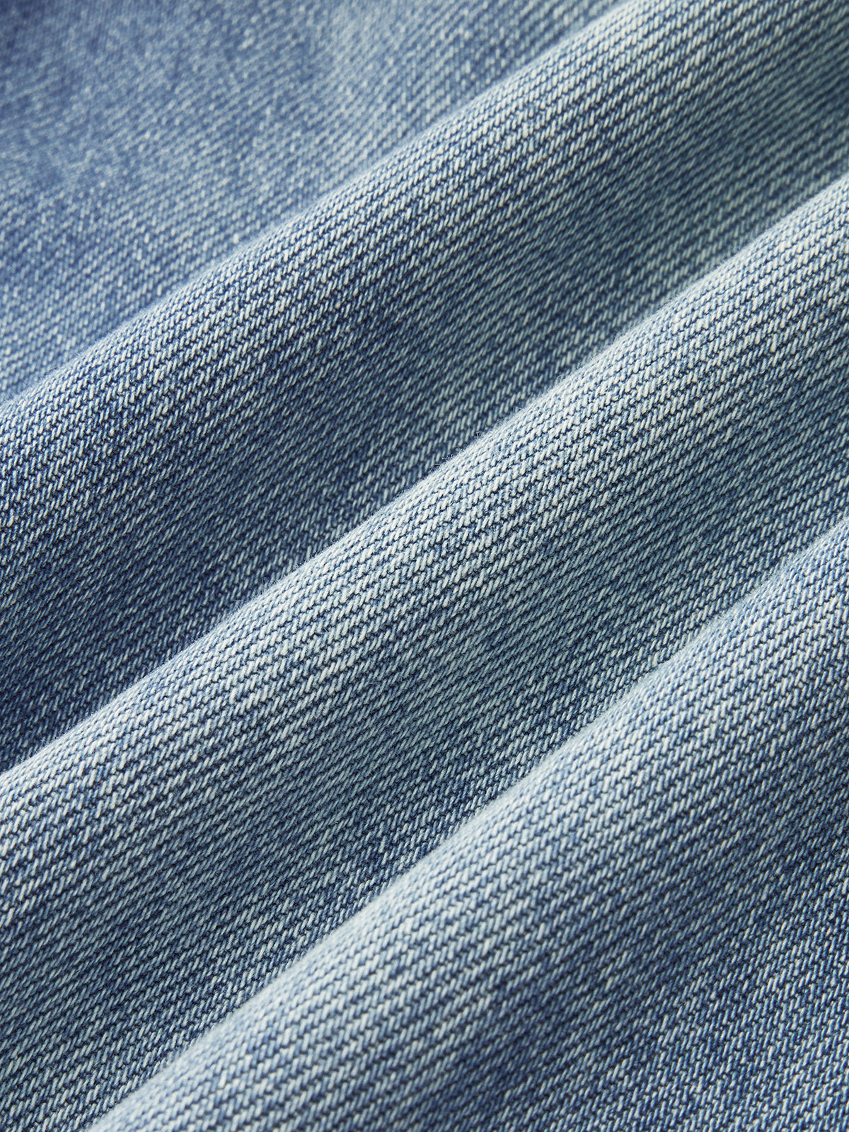 Lace Trim Mid-Waist Denim Pants