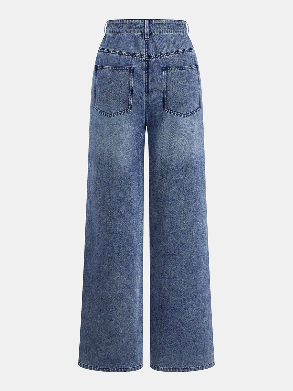 Sleeveless Denim Top & Drawstring Jeans Set